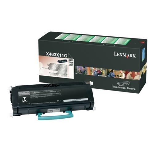 Lexmark Toner schwarz (X463X11G / 0X463X11G) (Return, hohe Kapazität)