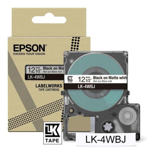 Epson Etiketten schwarz / weiss (C53S672062 / LK4WBJ)