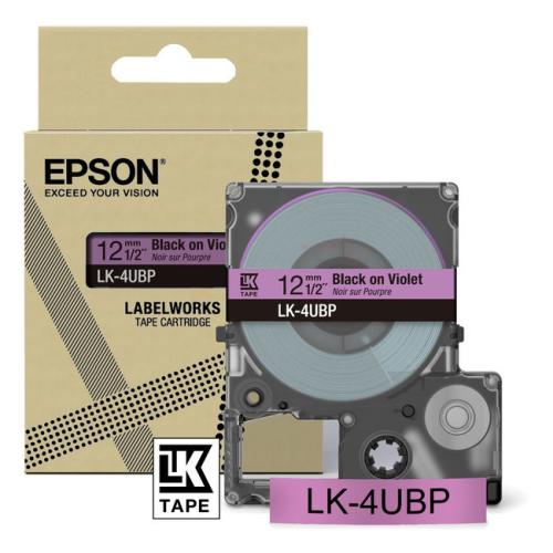 Epson Etiketten black/purple (C53S672101 / LK4UBP)